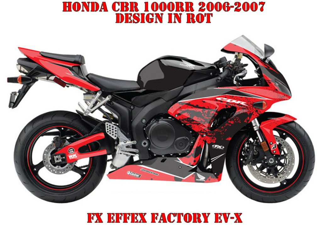 EV-X Rot für Honda CBR 1000RR 2006-2007